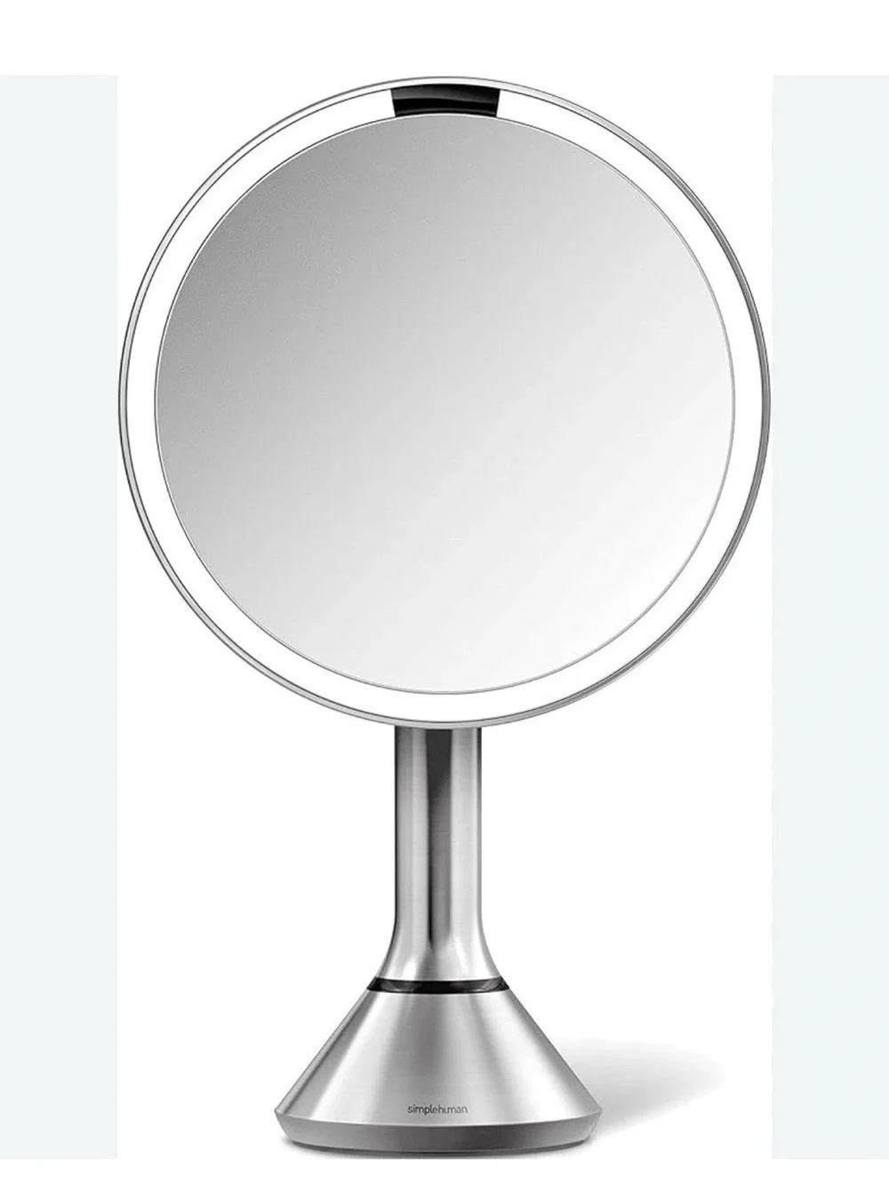 Simplehuman 8 inch Sensor Mirror 5x Magnification Brushed Stainless Steel ST3052